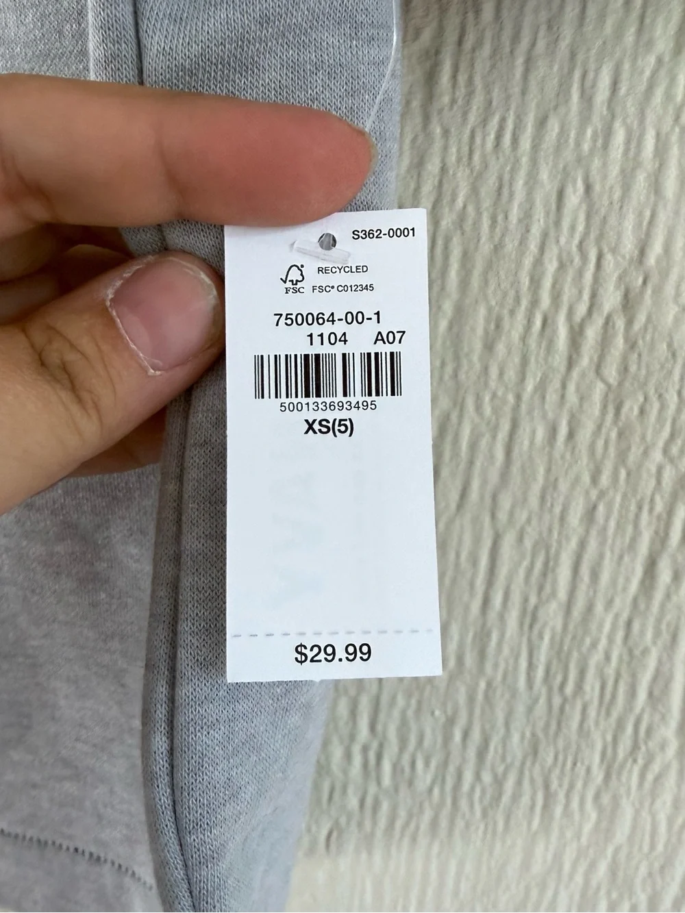 Old Navy Gray Baseball Jersey Top with Black Trim